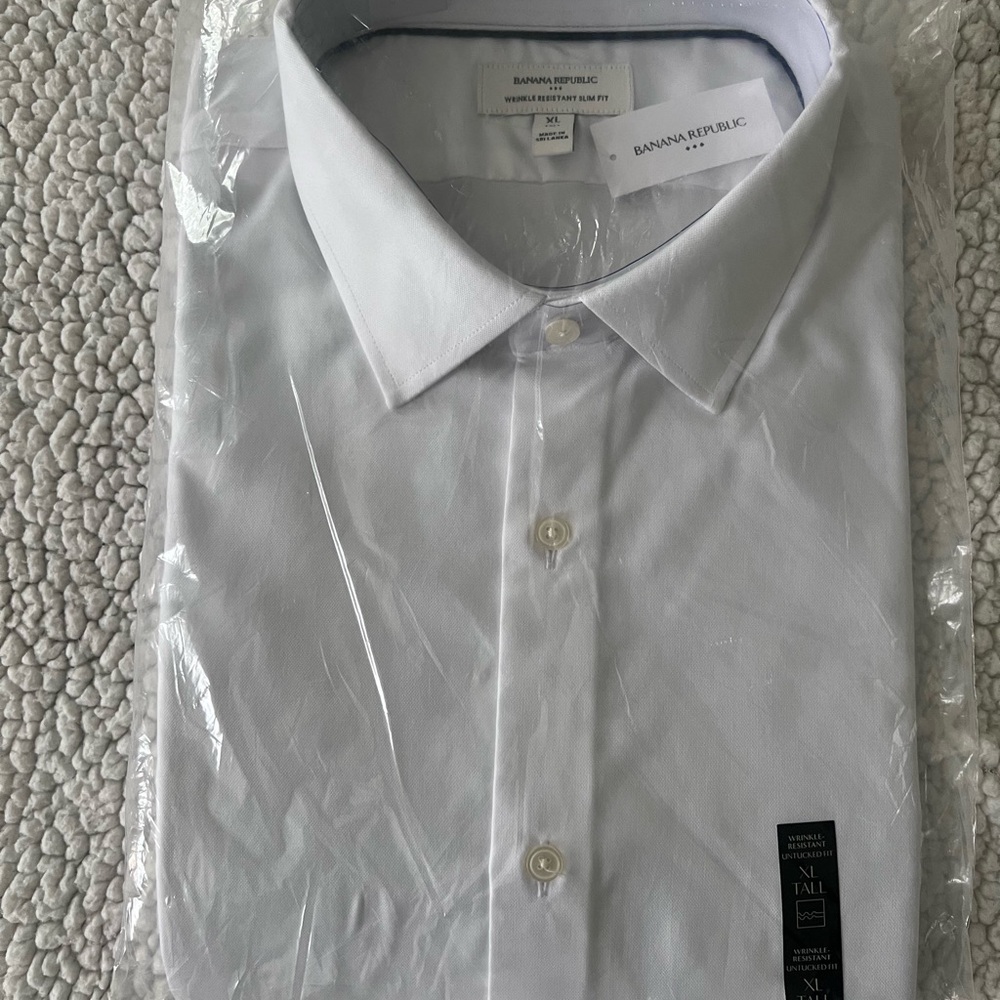 Banana Republic Men's Crisp White Dress Shirt